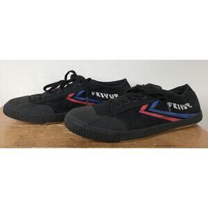 Vintage Style Black Low Top Canvas Martial Arts Shoes Sneakers 12M 45